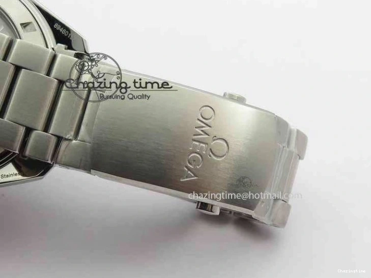 0423 Sophisticated Planet Ocean Master Chronometer Chrono SS OM 1:1 Best Edition Orange On SS Bracelet A 8156